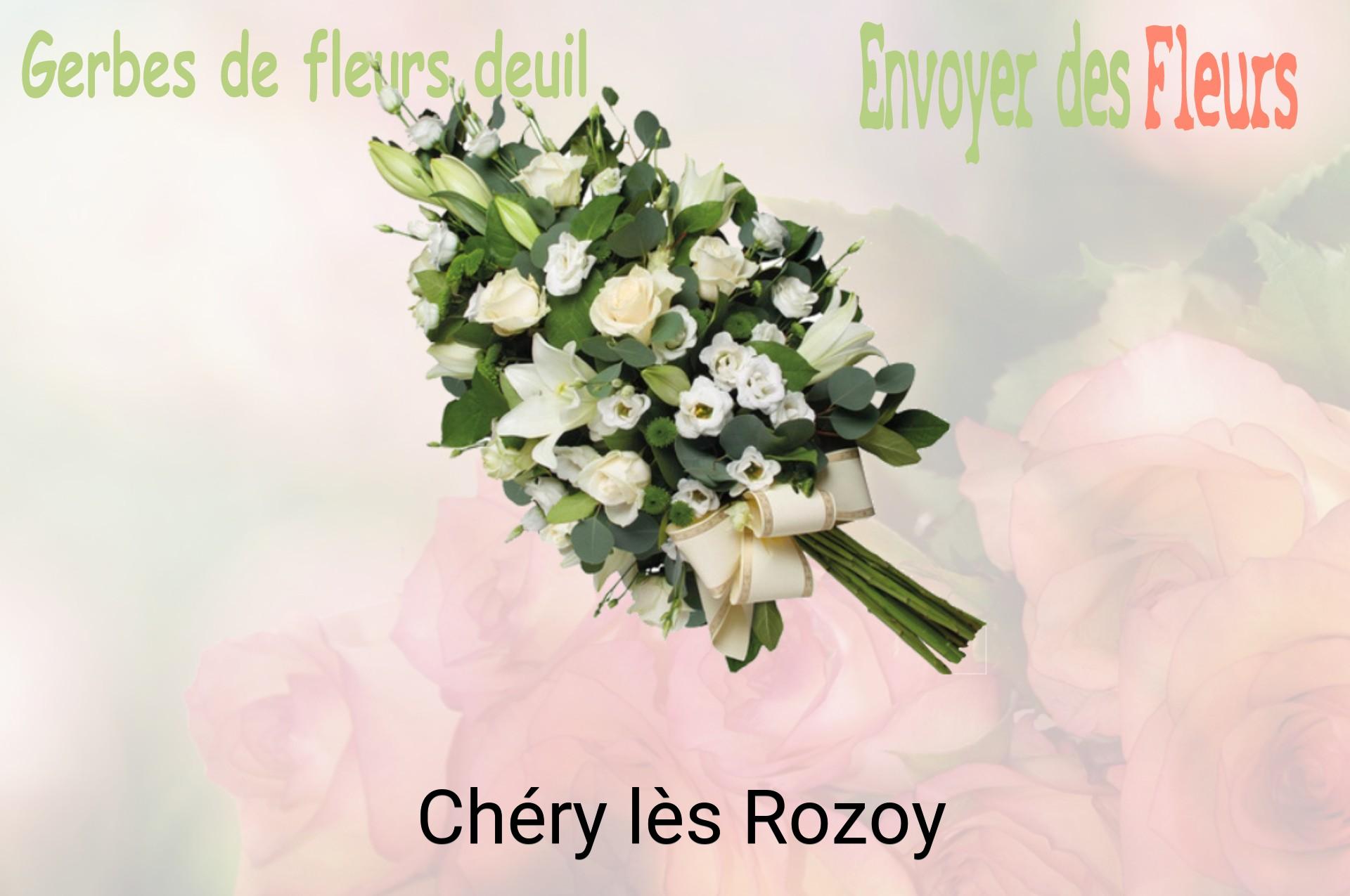 Gerbe de fleurs de deuil livrée à Chéry-lès-Rozoy